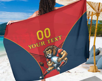 Custom Spain Rugby Sarong Los Leones Lion Mascot