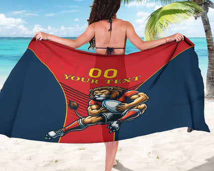 Custom Spain Rugby Sarong Los Leones Lion Mascot
