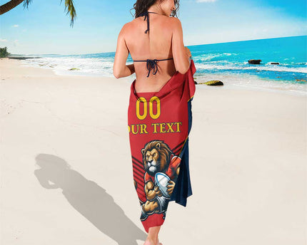 Custom Spain Rugby Sarong Los Leones Lion Mascot
