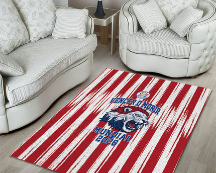 Paraguay Football Mundial 2026 Area Rug Lion Vencer O Morir Supporter