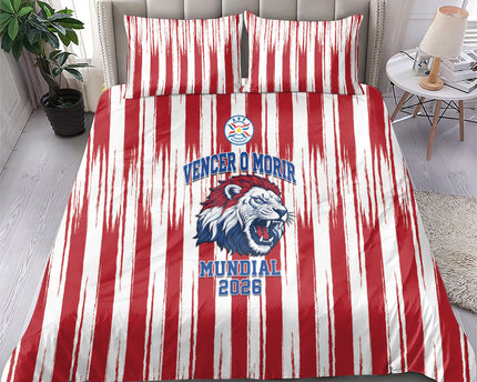 Paraguay Football Mundial 2026 Bedding Set Lion Vencer O Morir Supporter