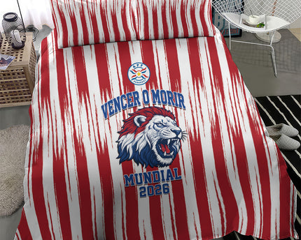 Paraguay Football Mundial 2026 Bedding Set Lion Vencer O Morir Supporter