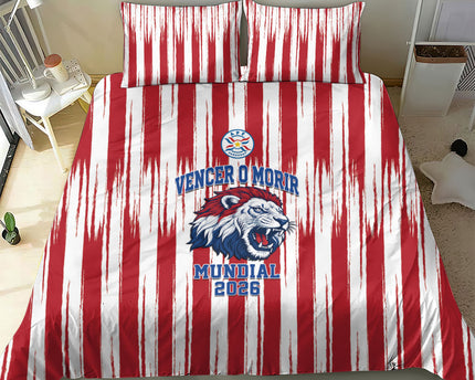 Paraguay Football Mundial 2026 Bedding Set Lion Vencer O Morir Supporter