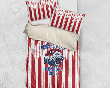 Paraguay Football Mundial 2026 Bedding Set Lion Vencer O Morir Supporter