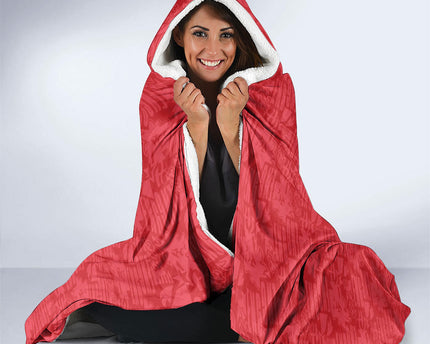 Custom World Football 2026 England Hooded Blanket Three Lions Monogram Red Glory