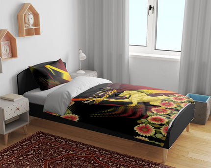 Belgium National Day Bedding Set Rampant Lion Gaillardia Heritage Pride