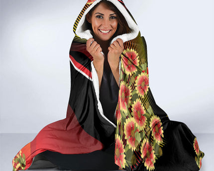 Belgium National Day Hooded Blanket Rampant Lion Gaillardia Heritage Pride