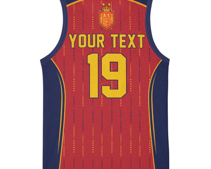 Custom Spain La Roja Football Basketball Jersey 2010 Legacy 2026 Next Chapter