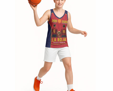 Custom Spain La Roja Football Basketball Jersey 2010 Legacy 2026 Next Chapter