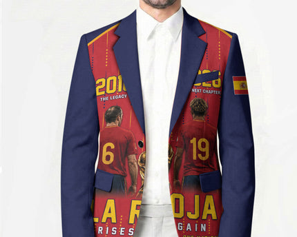 Custom Spain La Roja Football Blazer 2010 Legacy 2026 Next Chapter