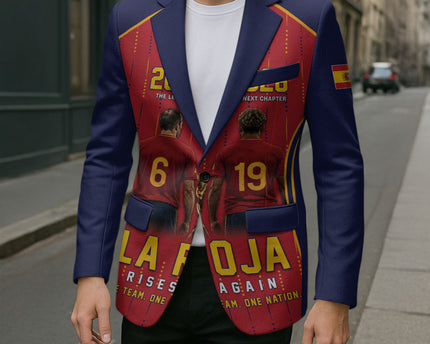 Custom Spain La Roja Football Blazer 2010 Legacy 2026 Next Chapter