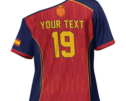 Custom Spain La Roja Football Cross Shoulder Shirt 2010 Legacy 2026 Next Chapter