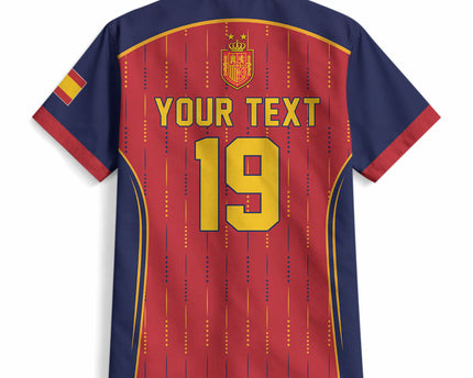Custom Spain La Roja Football Hawaiian Shirt 2010 Legacy 2026 Next Chapter