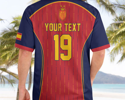 Custom Spain La Roja Football Hawaiian Shirt 2010 Legacy 2026 Next Chapter