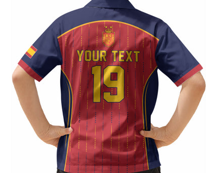 Custom Spain La Roja Football Hawaiian Shirt 2010 Legacy 2026 Next Chapter
