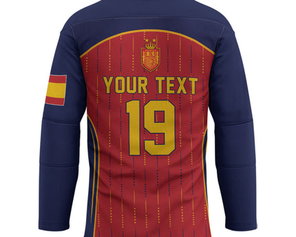 Custom Spain La Roja Football Hockey Jersey 2010 Legacy 2026 Next Chapter