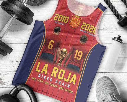 Custom Spain La Roja Football Men Tank Top 2010 Legacy 2026 Next Chapter