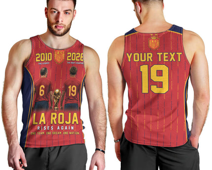 Custom Spain La Roja Football Men Tank Top 2010 Legacy 2026 Next Chapter