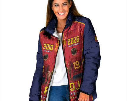 Custom Spain La Roja Football Padded Jacket 2010 Legacy 2026 Next Chapter