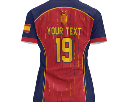 Custom Spain La Roja Football Women Polo Shirt 2010 Legacy 2026 Next Chapter