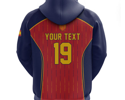 Custom Spain La Roja Football Zip Hoodie 2010 Legacy 2026 Next Chapter