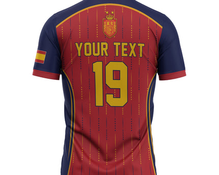 Custom Spain La Roja Football Zipper Polo Shirt 2010 Legacy 2026 Next Chapter