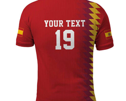 Custom World Football 2026 Spain Polo Shirt Spanish Bull Rising Champions