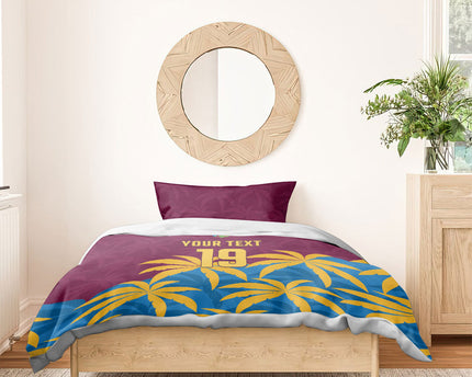 Custom West Indies Cricket Bedding Set The Maroons Calypso Heritage