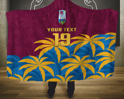 Custom West Indies Cricket Hooded Blanket The Maroons Calypso Heritage