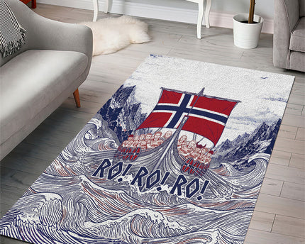 Norway Football Area Rug Ro Ro Ro Viking Glory