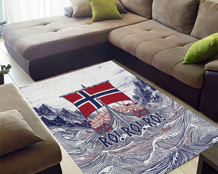 Norway Football Area Rug Ro Ro Ro Viking Glory
