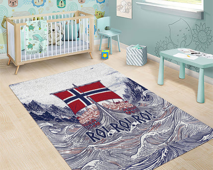 Norway Football Area Rug Ro Ro Ro Viking Glory