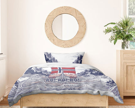 Norway Football Bedding Set Ro Ro Ro Viking Glory