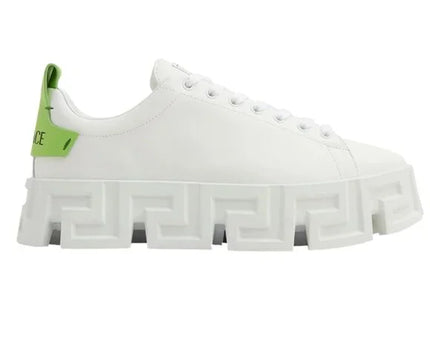 Men's Versace Greca White Light Green Sneakers