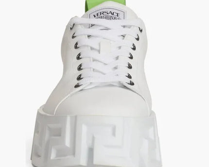 Men's Versace Greca White Light Green Sneakers