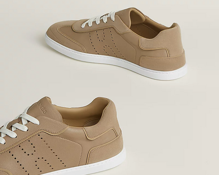 Men's Hermès Match Beige Sable Sneakers
