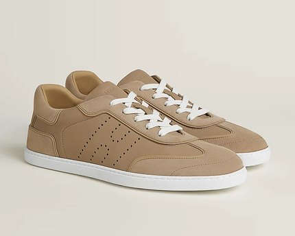 Men's Hermès Match Beige Sable Sneakers