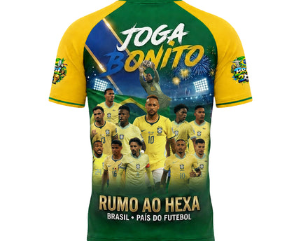 Brazil World Cup 2026 Champions "Joga Bonito" 3D Soccer Jersey
