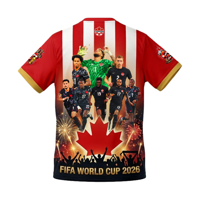 Maple Leaf Glory Canada World Cup 2026 Champions Commemorative Football Jersey