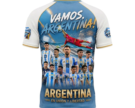 Argentina World Cup 2026 Vamos Argentina 3D Jersey