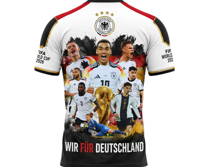 Wir Für Deutschland Germany World Cup 2026 Eagle & Brandenburg Gate Jersey