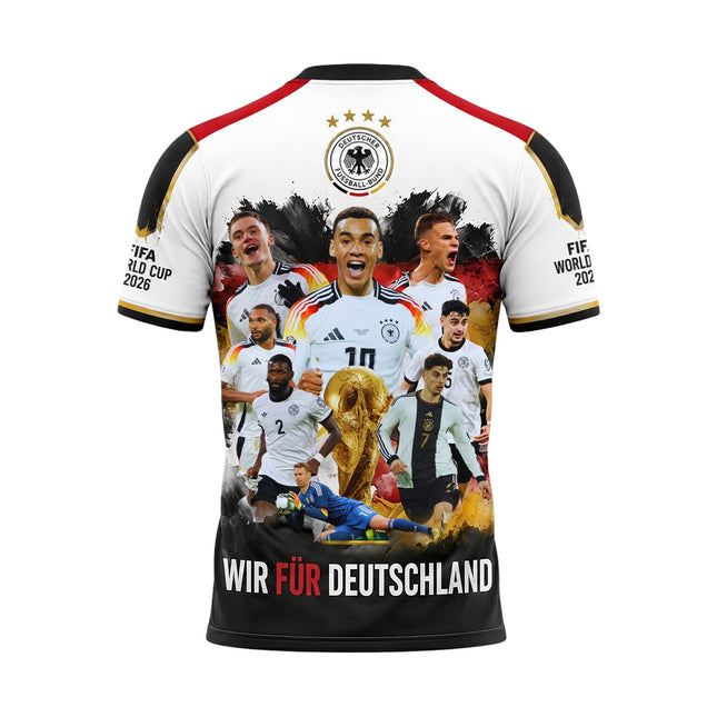 Wir Für Deutschland Germany World Cup 2026 Eagle & Brandenburg Gate Jersey