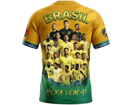 Brazil Trophy Mascot Fan Jersey – Custom Name World Cup 2026 Soccer Jersey