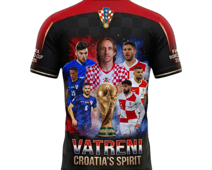 Croatia World Cup 2026 Soccer Jersey - Vatreni All-Over Print Jersey