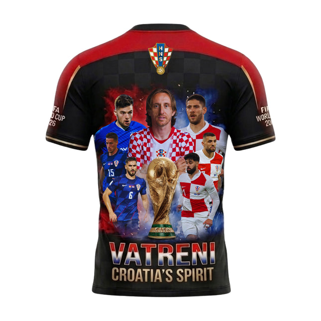 Croatia World Cup 2026 Soccer Jersey - Vatreni All-Over Print Jersey