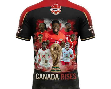 Canada World Cup 2026 Soccer Jersey - Canada Rises All-Over Print Jersey