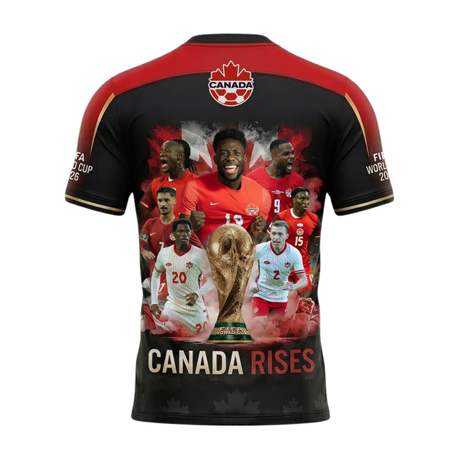 Canada World Cup 2026 Soccer Jersey - Canada Rises All-Over Print Jersey