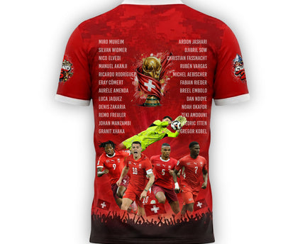 Limited Edition Switzerland World Cup 2026 Fan Jersey Wear Swiss Pride