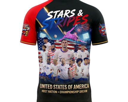 Stars & Stripes USA World Cup 2026 Eagle & Flag Soccer Jersey