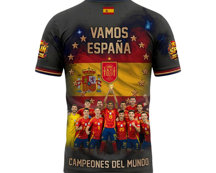 Spain World Cup 2026 Champions Jersey Vamos España All Over Print Jersey